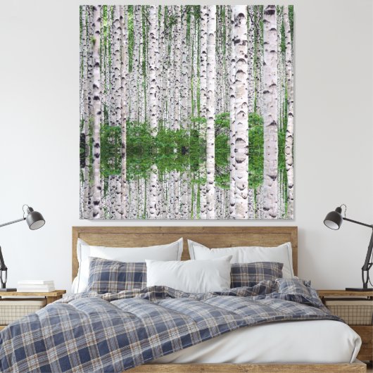 Birch Tree Forest Nature Leinwand Wine tasting in  (Insitu (Schlafzimmer))