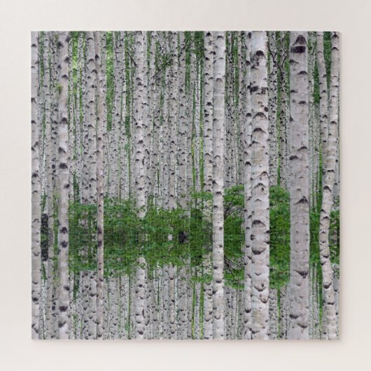 Birch Tree Forest Nature Puzzle (Vertikal)