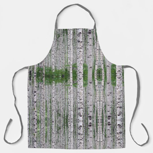 Birch Tree Forest Nature Schürze (Vorderseite)
