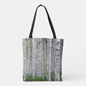 Birch Tree Forest Nature Tasche (Rückseite)