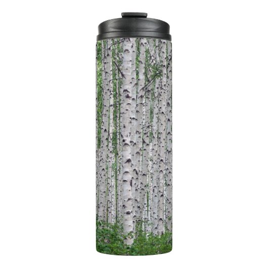 Birch Tree Forest Nature Thermosbecher (Vorderseite)