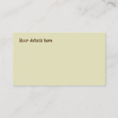 Birch Tree Forest Nature Visitenkarte (Rückseite)