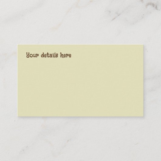 Birch Tree Forest Nature Visitenkarte (Rückseite)