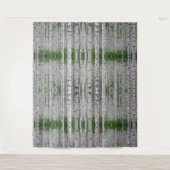 Birch Tree Forest Nature Wandteppich (Vorderseite)