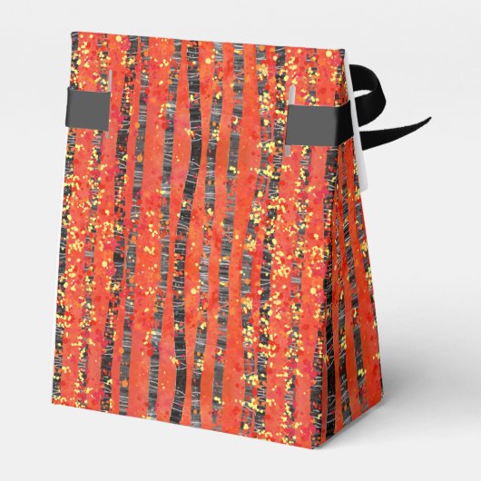 Birch Tree Forest Pattern Geschenkschachtel (Rückseite)