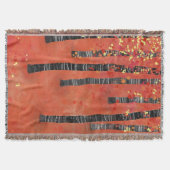 Birch Tree Forest Red Decke (Vorderseite)