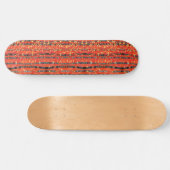 Birch Tree Forest Red Skateboard (Horizontal)