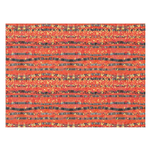 Birch Tree Forest Red Tischdecke (Vorderseite (Horizontal))