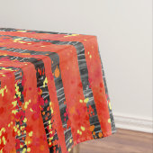 Birch Tree Forest Red Tischdecke (Beispiel)