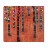 Birch Tree Forest Schneidebrett (Vorderseite)