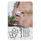 Birch Tree Foto Speichern Sie das Datumsfenster Magnet (Vertikal)