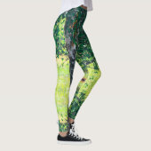 Birch Tree Green Blätter Leggings (Rechts)