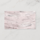 Birch Tree & Heart Rustic Wedding Table Platzkarte (Rückseite)