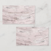 Birch Tree & Heart Rustic Wedding Table Platzkarte (Vorne/Hinten)