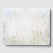 Birch Tree Herz Rustikales Land Gästebuch (Rückseite)