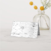 Birch Tree Hochzeit Stehende Escort oder Platzkart Platzkarte (Rückseite)