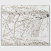 Birch Tree in Winter Geschenkpapier (Flach)