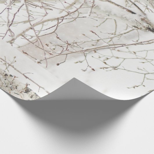 Birch Tree in Winter Geschenkpapier (Ecke)
