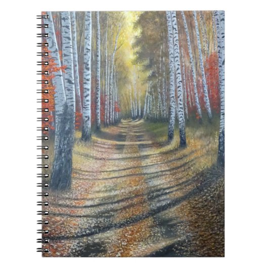 Birch Tree Lane Notizblock (Vorderseite)