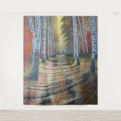 Birch Tree Lane Tapestry Wandteppich (Vorderseite)