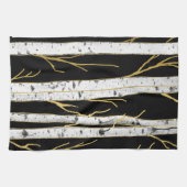 Birch Tree Modern Forest Nature Geschirrtuch (Horizontal)