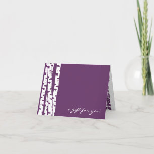 Birch Tree Note Card für jeden Fall Karte