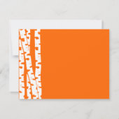 Birch Tree Note of Danke Mitteilungskarte (Rückseite)