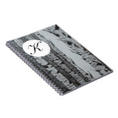 Birch-Tree-Notebook mit Personalisiertem Monogramm Notizblock (Rechte Seite)
