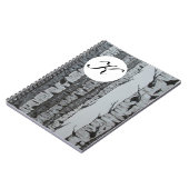 Birch-Tree-Notebook mit Personalisiertem Monogramm Notizblock (Linke Seite)