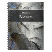 Birch Tree Notebook Notizblock (Vorderseite)