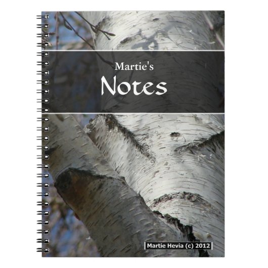 Birch Tree Notebook Notizblock (Vorderseite)