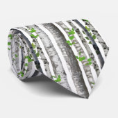 Birch Tree Pattern Krawatte (Gerollt)
