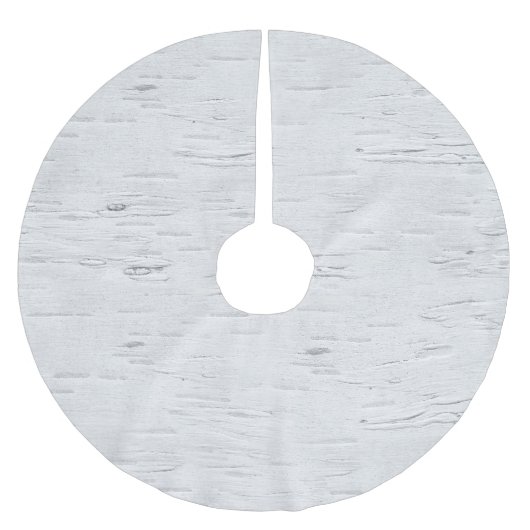 Birch Tree Pattern Polyester Weihnachtsbaumdecke (Vorderseite)