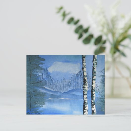 Birch Tree Postcard (horizontal) Postkarte (Stehend Vorderseite)