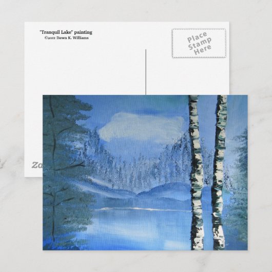 Birch Tree Postcard (horizontal) Postkarte (Vorne/Hinten)