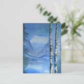 Birch Tree Postcard Postkarte (Stehend Vorderseite)