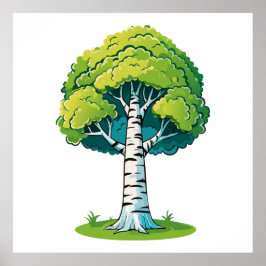 Birch tree poster