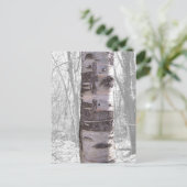 Birch Tree Postkarte (Stehend Vorderseite)