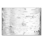 Birch Tree Reserviert Hochzeitszeichen Tischnummer (Rückseite)