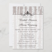 Birch Tree Rustic Nature Bridal Dusche Einladung (Vorderseite)