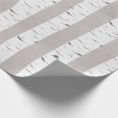 Birch Tree Rustic Woodland Geschenkpapier (Ecke)