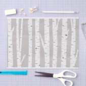 Birch Tree Rustic Woodland Seidenpapier (Handwerk)