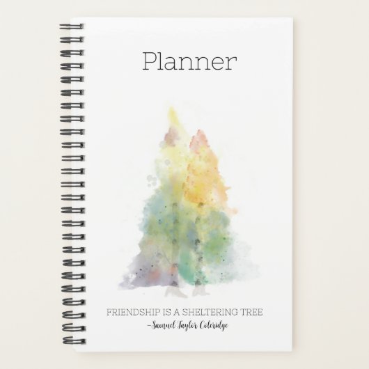 Birch Tree Soft Cover Spiral Planner Planer (Vorderseite)