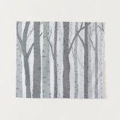 Birch Tree Tapestry Wandteppich (Vorderseite (Horizontal))