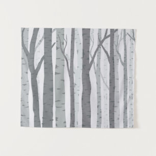Birch Tree Tapestry Wandteppich