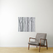 Birch Tree Tapestry Wandteppich (Beispiel (Horizontal))