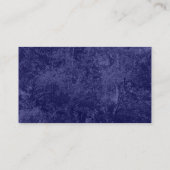 Birch Tree Texture - Dunkelblau Visitenkarte (Rückseite)