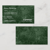 Birch Tree Texture - Dunkelgrün Visitenkarte (Vorne/Hinten)