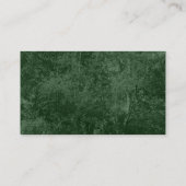Birch Tree Texture - Dunkelgrün Visitenkarte (Rückseite)