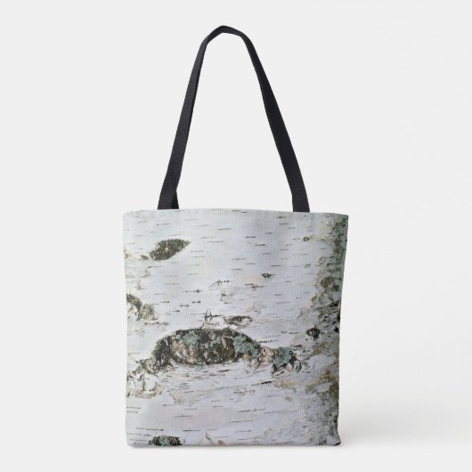 Birch Tree Trunk Nature Forest Natural Tasche (Rückseite)